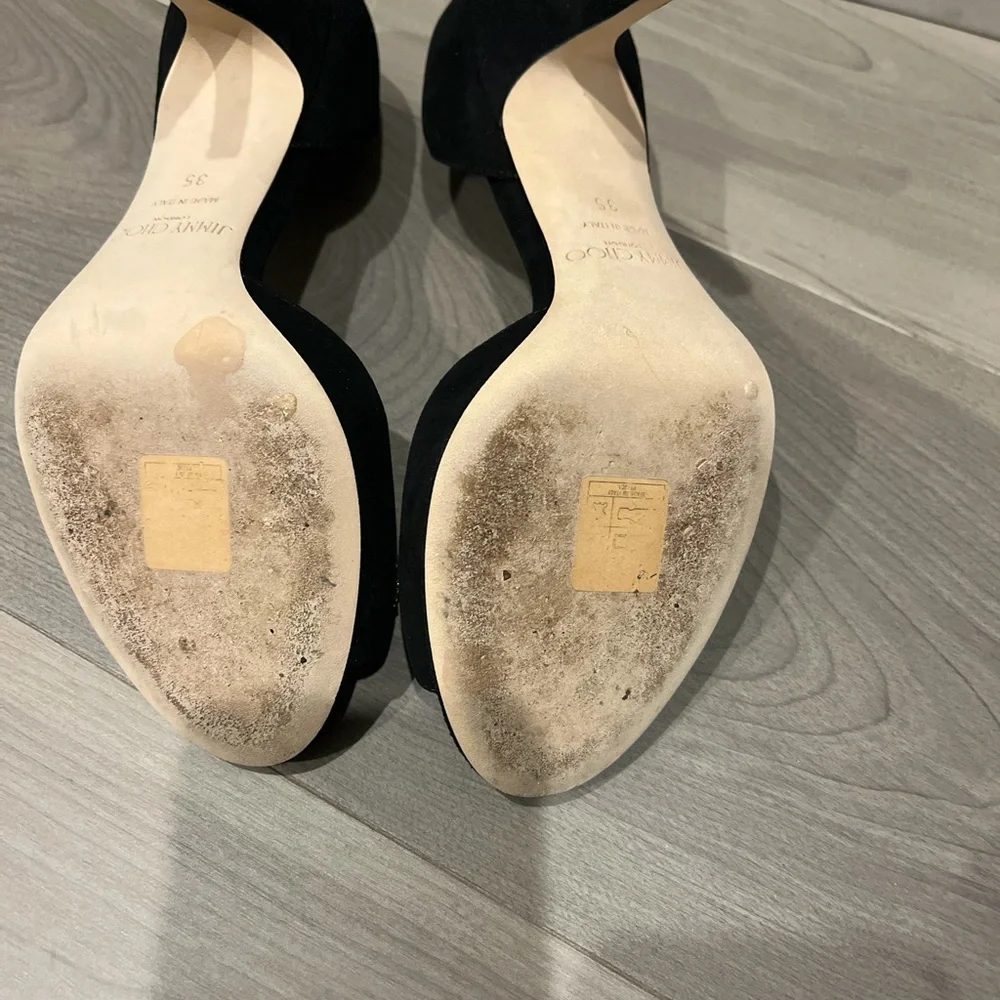 PRICE DROP!! 
Jimmy Choo Black Heels with Crystal Embellishments - Picture 6 of 8